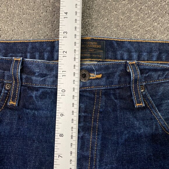 Filson Selvedge Jeans Men's 38 x 34 Fits 39 x 29 Blue Cotton Rail Splitter CC - Picture 12 of 15